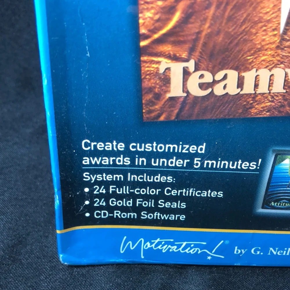 Recognition Award System - Gold and Blue